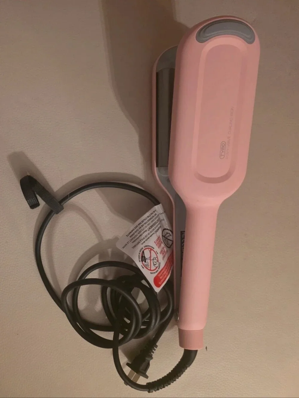 Tymo Pink Hair Straightening Brush - Sleek Detangling & Styling